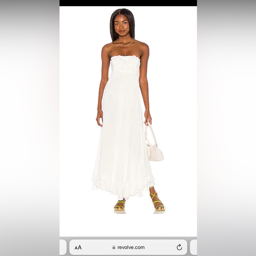 Free People Adella corset maxi dress